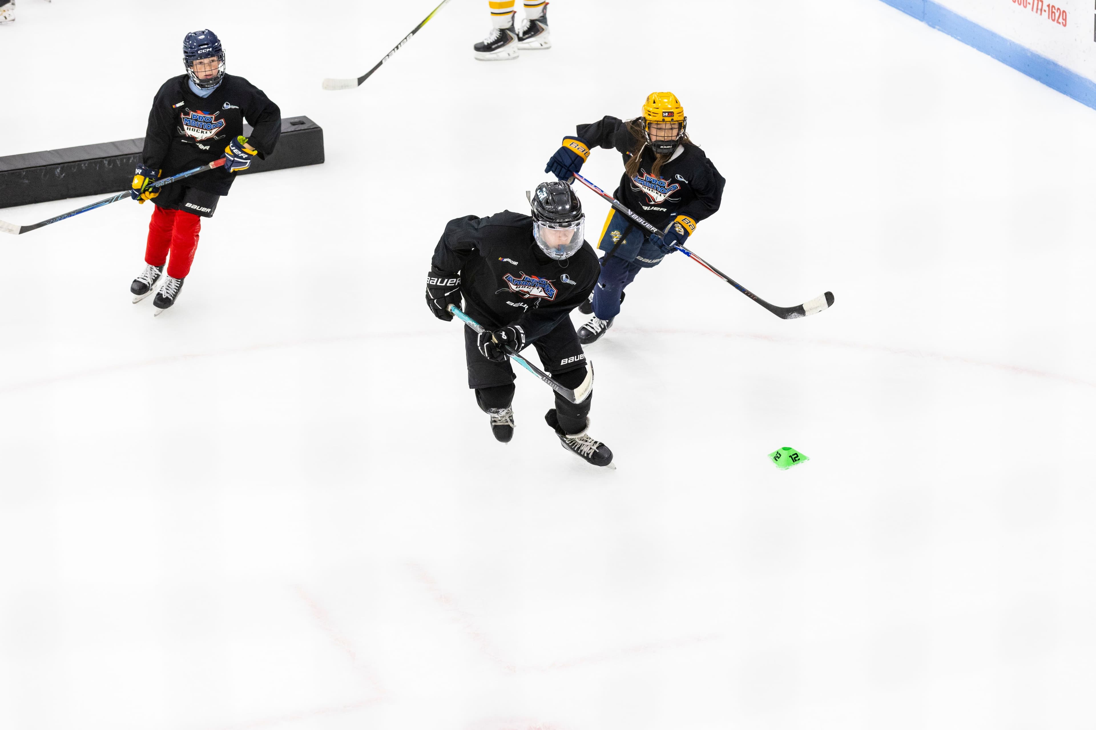 Pro Ambitions Hockey Camp on ice
